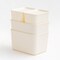 IRIS USA Plastic Modular Stackable Lidded Basket Storage Organizer Bins